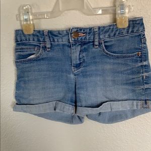 GAP KIDS light blue jean shorts